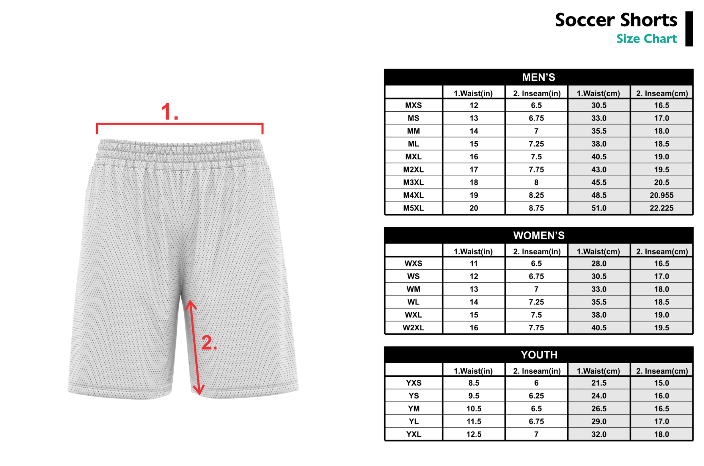 Custom 2000 Soccer Short