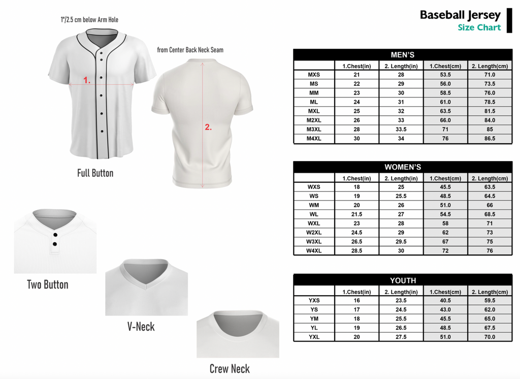 Custom Baseball Jersey - Full Button Sleeveless