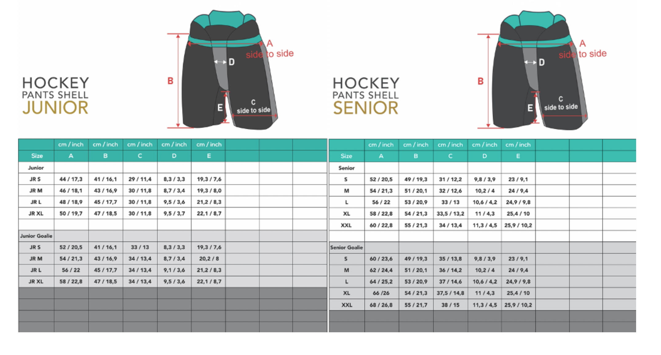 Custom Hockey Pant Shell Cut and Sew